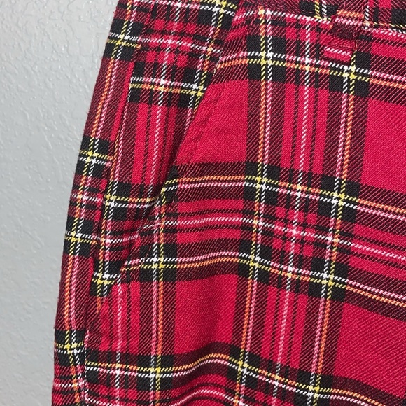🍉 Women’s Red Plaid Medium Hot Topic Pants - Picture 2 of 7